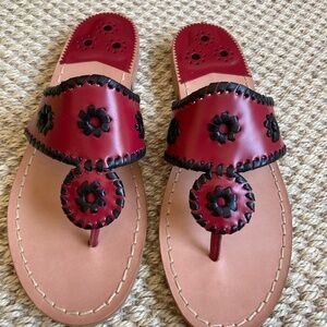 NIB Garnet/Black Jack Rogers 8.5